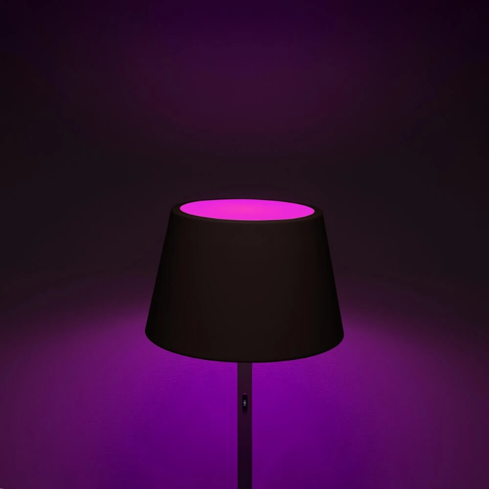 Oplaadbare schemerlamp voor buiten Pomezia zwart KonstSmide 7318307824759