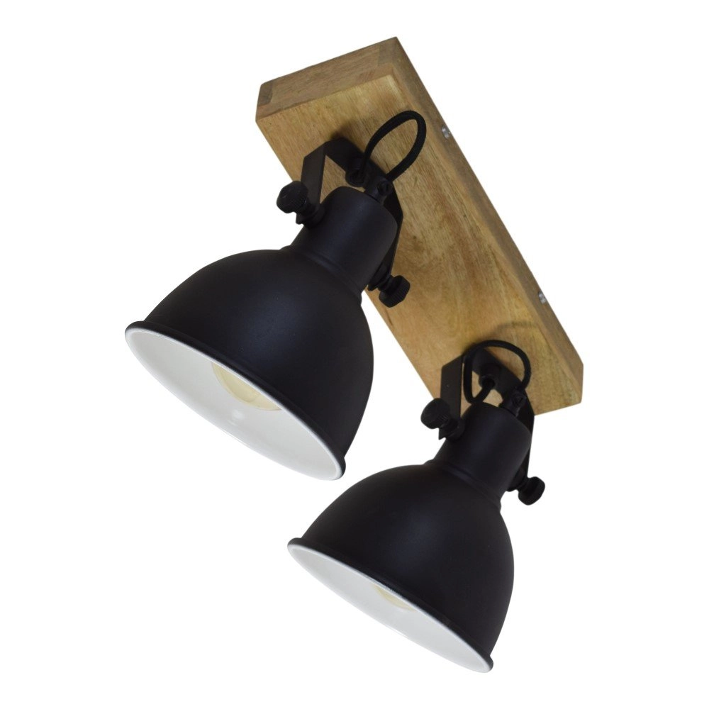 Plafondspot Woody Double vintage black Urban Interiors 8719325467178