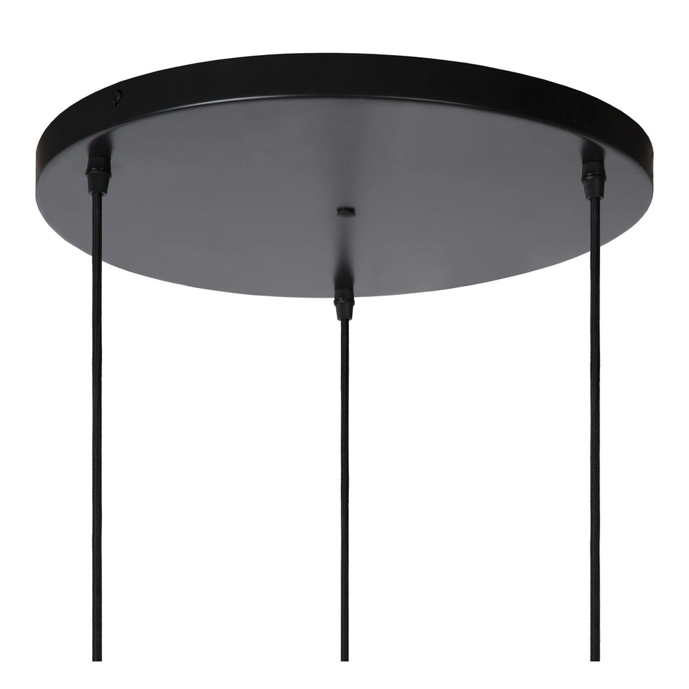 Design hanglamp Gosse 3-lichts goud met wit Lucide 5411212134189