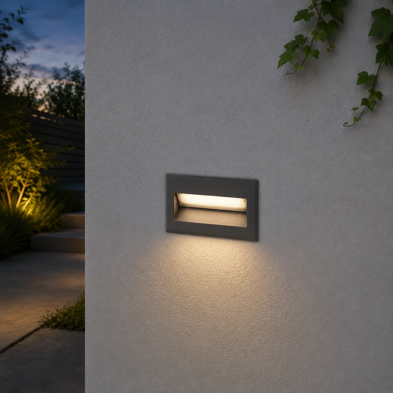Inbouwlamp Krypton grijs 8,5cm