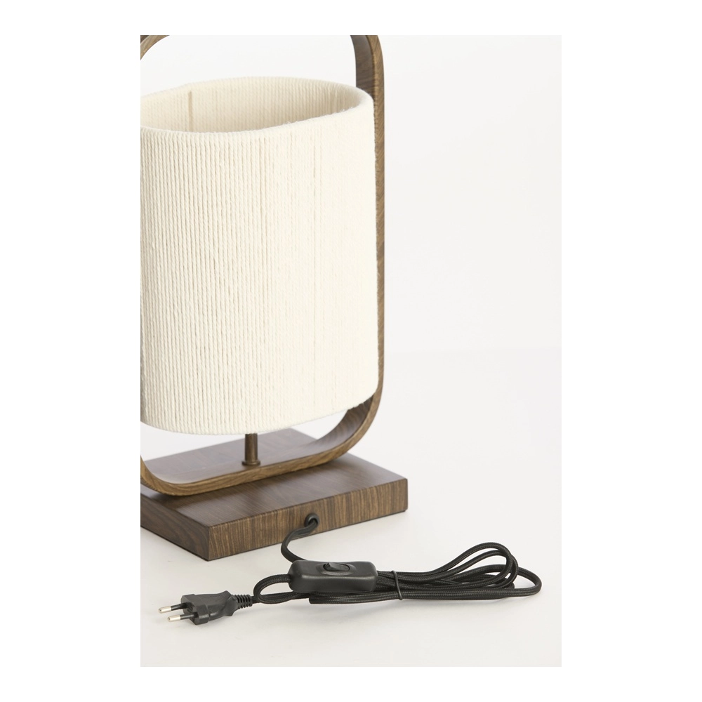 Tafellamp Lecce 22,5cm donker Light & Living 8717807837518