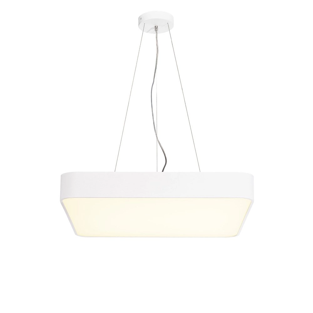 Vierkante hanglamp Medo Led 60cm wit