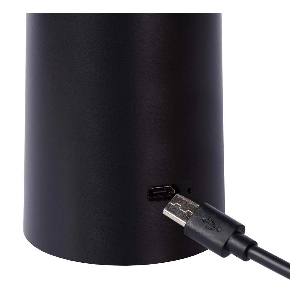 Oplaadbare tafellamp Jive IP44 zwart lichtkleur instelbaar Lucide 5411212021960