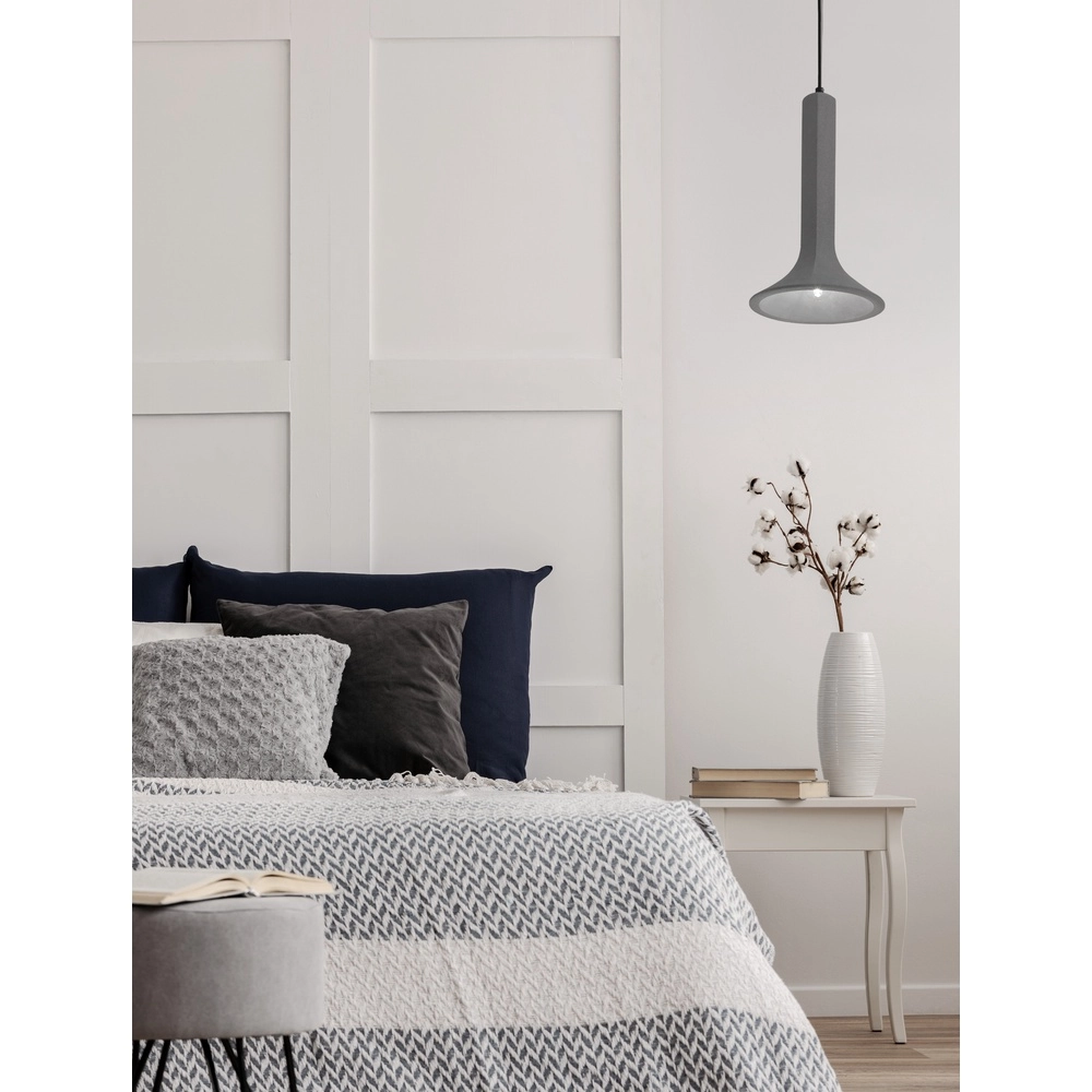 Unieke hanglamp Dylan grijs Ø 22,3cm Lyora 5212017440389