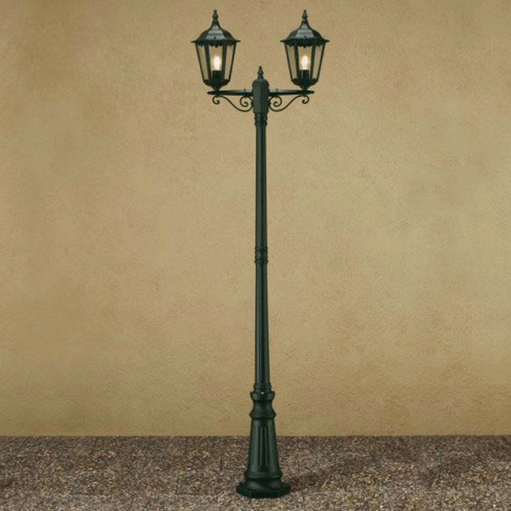 Klassieke staande lantaarn Firenze 2-lichts groen KonstSmide 7318307234602