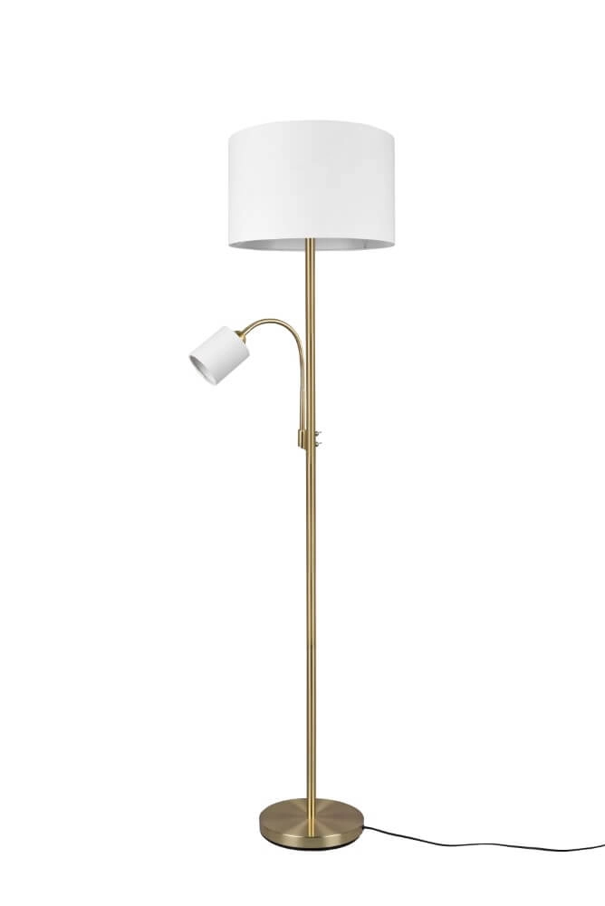 Vloerlamp Hotel messingfarbig Vloerlamp Hotel messingfarbig