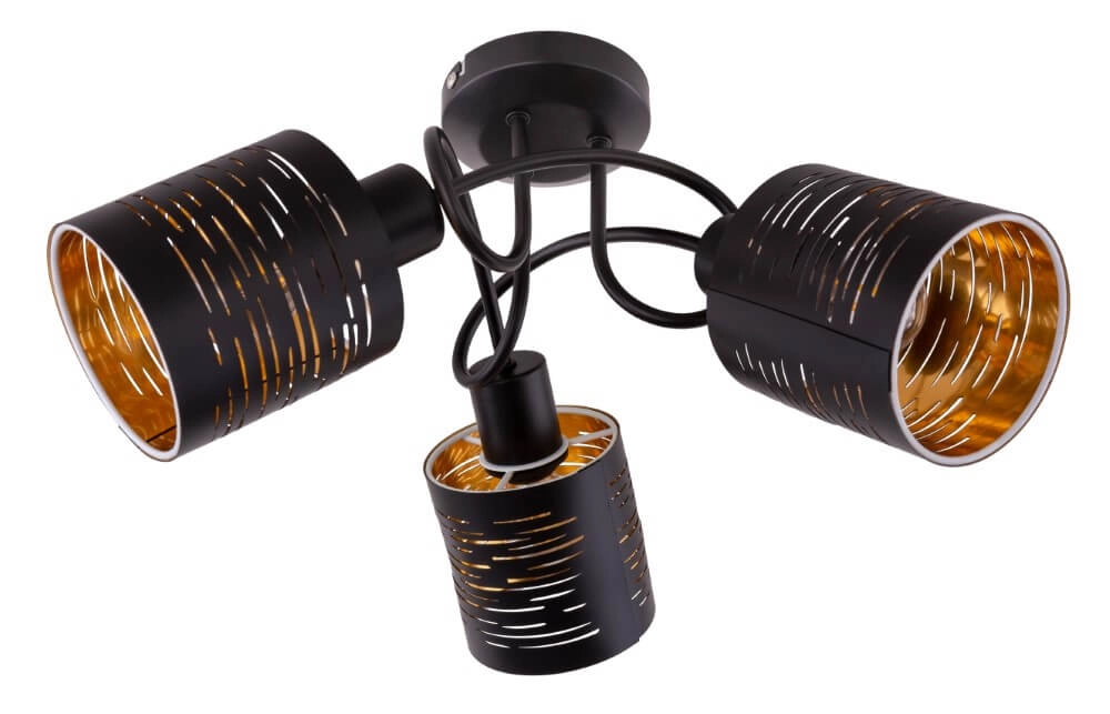 Plafondlamp zwart Tunno 3-lichts Globo 9007371386086