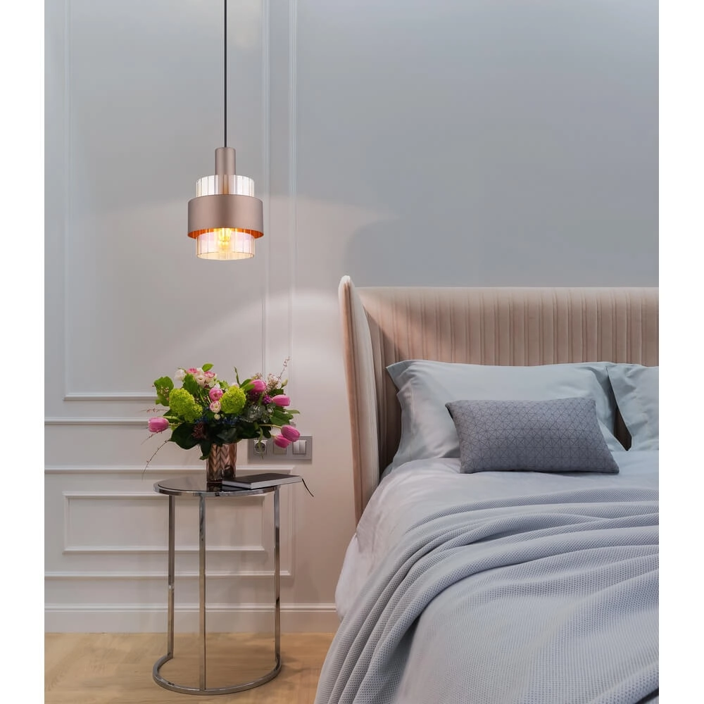 Hanglamp Milley brons Ø 18,5cm Globo 9007371462674