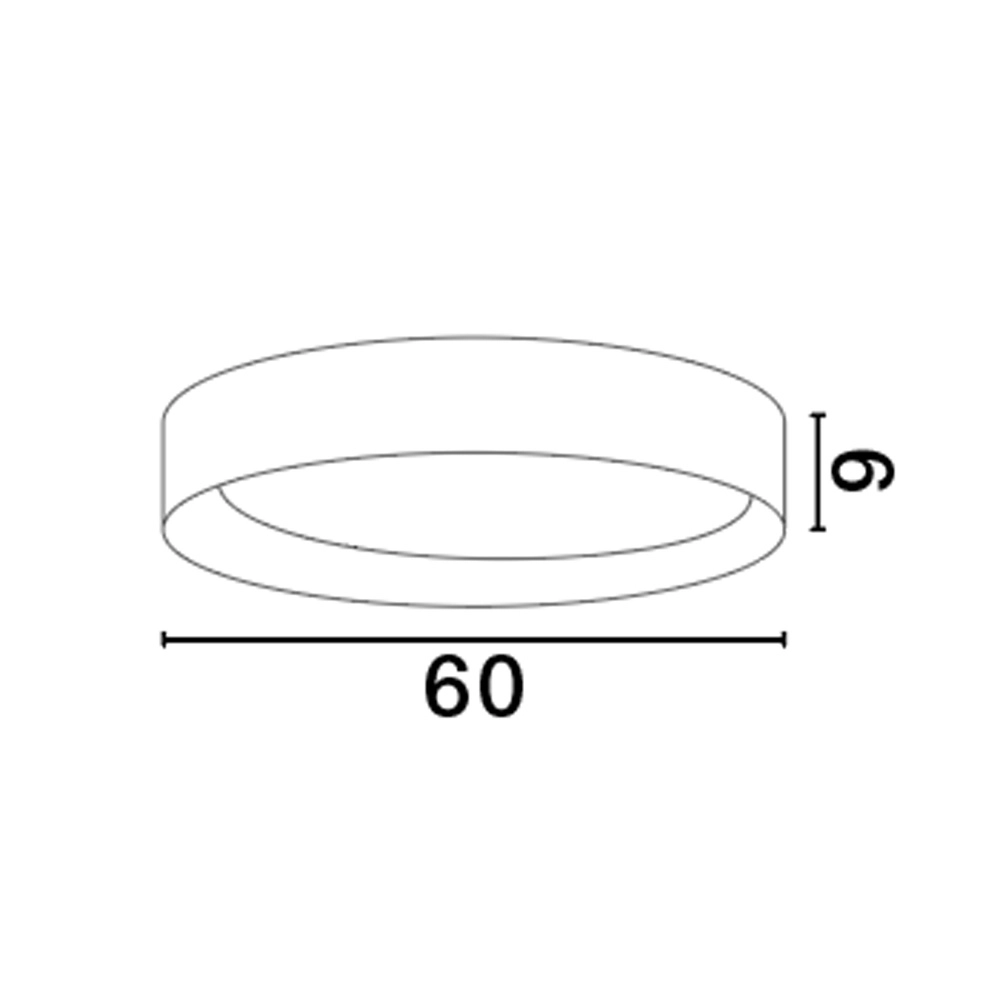 Plafondlamp Stake wit Ø 60cm Lyora 5212017445940