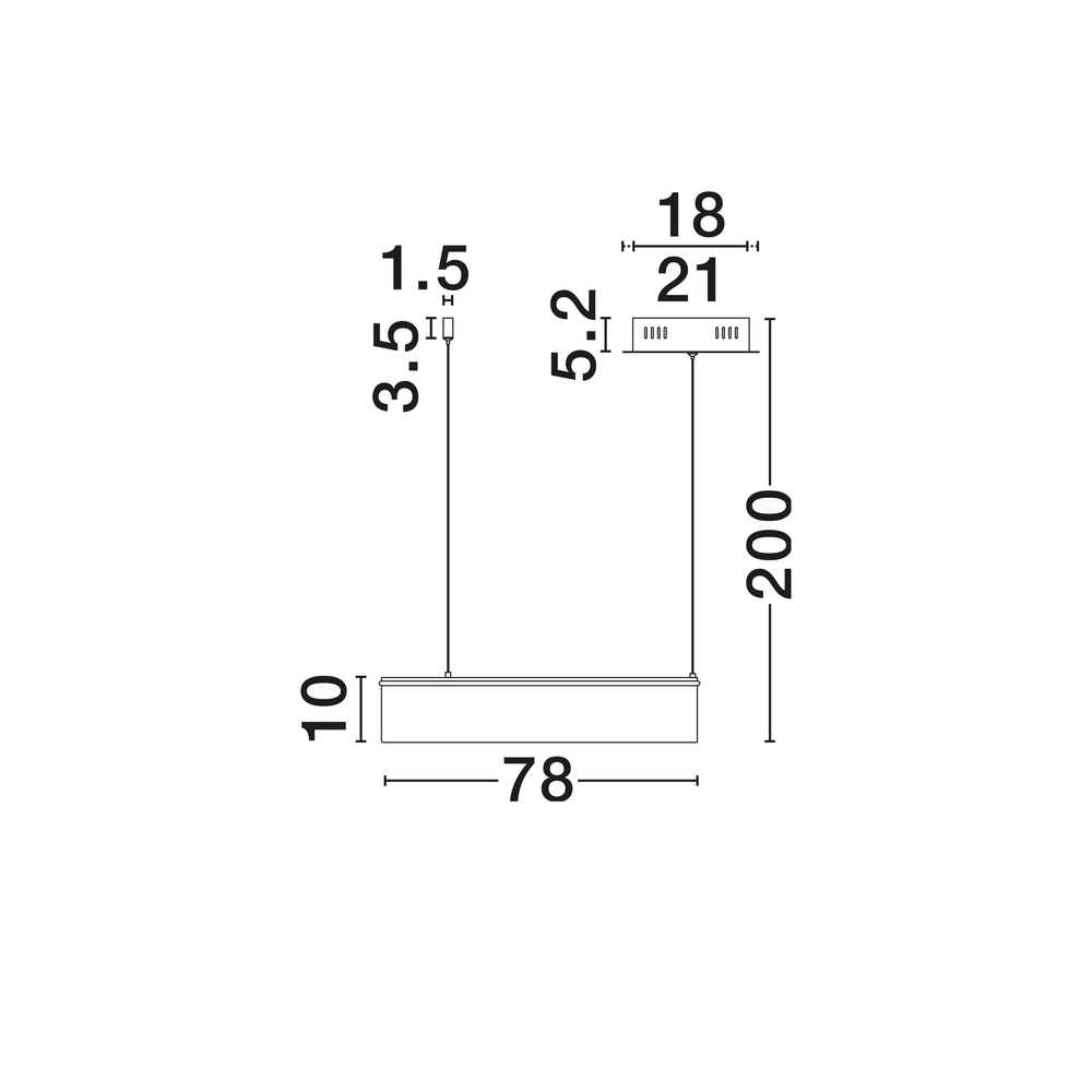 Moderne hanglamp Olivia zand bruin Ø 78cm Lyora 5212017494191