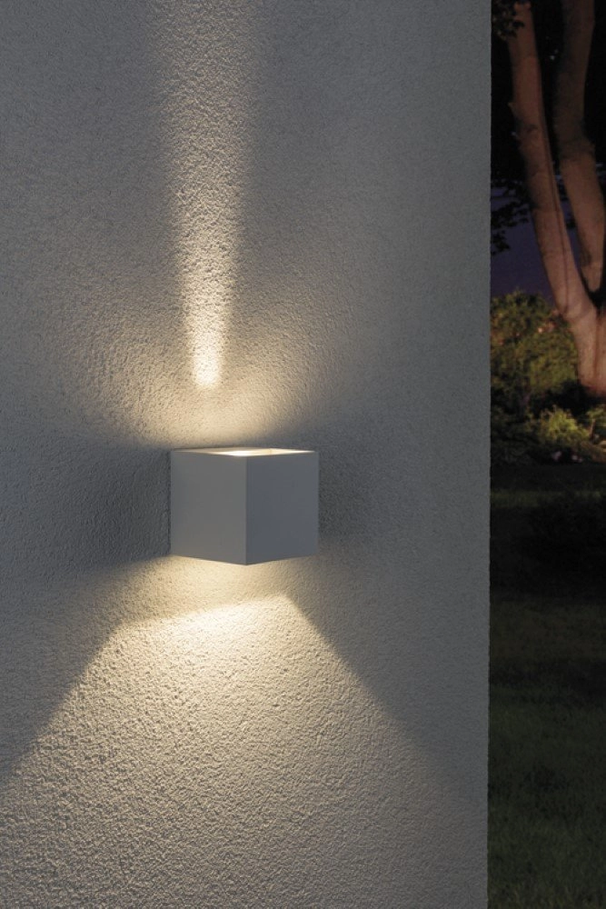 Witte up- & downlighter Cybo Paulmann 4000870180013