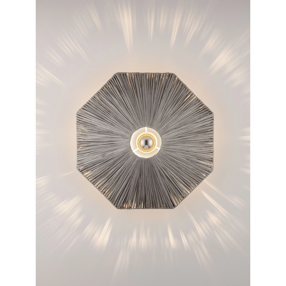 Wandlamp Elvio grijs Ø 45cm Lyora 5212017493897