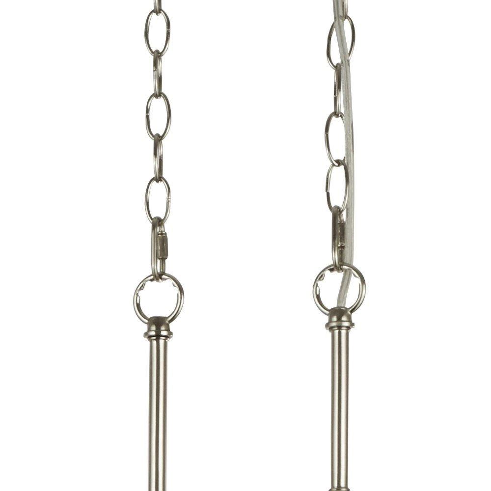 Eetkamer hanglamp Dallas mat zilver Searchlight 5053423137186