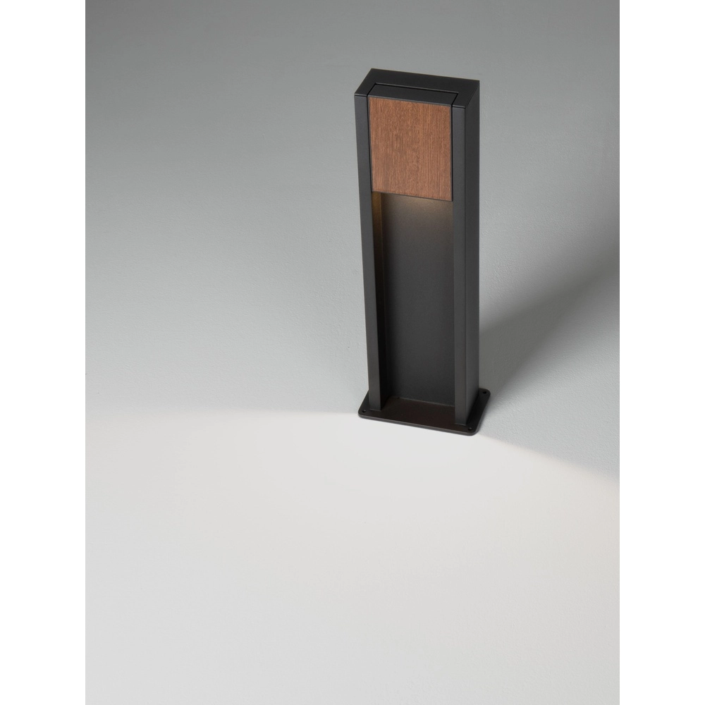 Tuinlamp Kioo zwart met hout Lyora 5212017478801