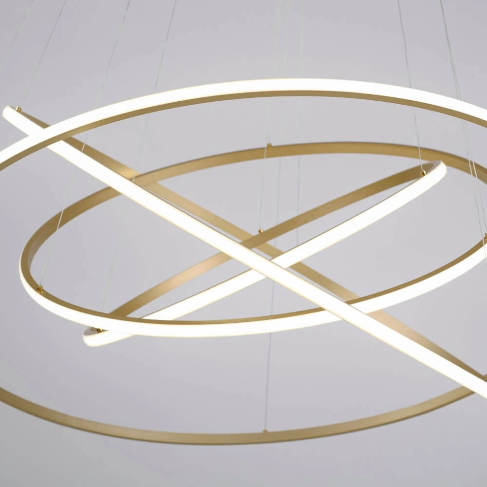 Moderne hanglamp Tessara messing Paul Neuhaus 4012248372661