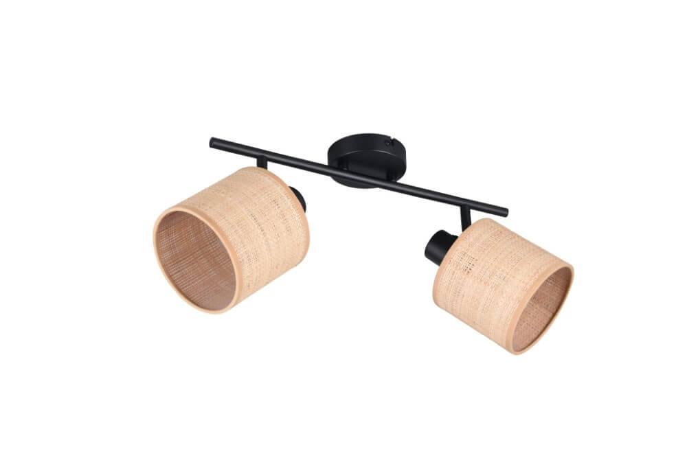 2-lichts plafonlamp Aimee met crème kappen Trio 4017807637342