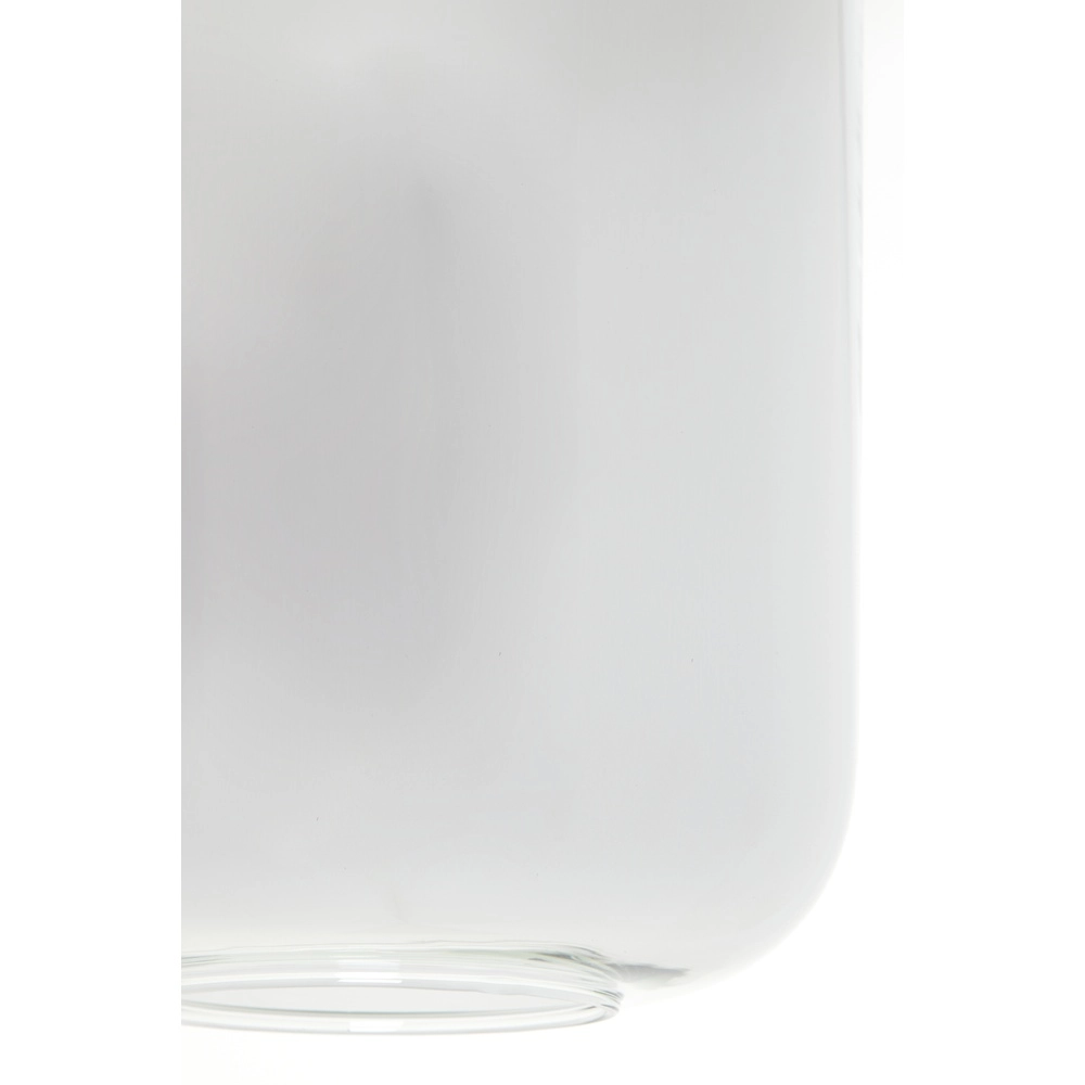 Eettafel hanglamp Lekar 5x E27 - zwart met smoke glas Light & Living 8717807638351