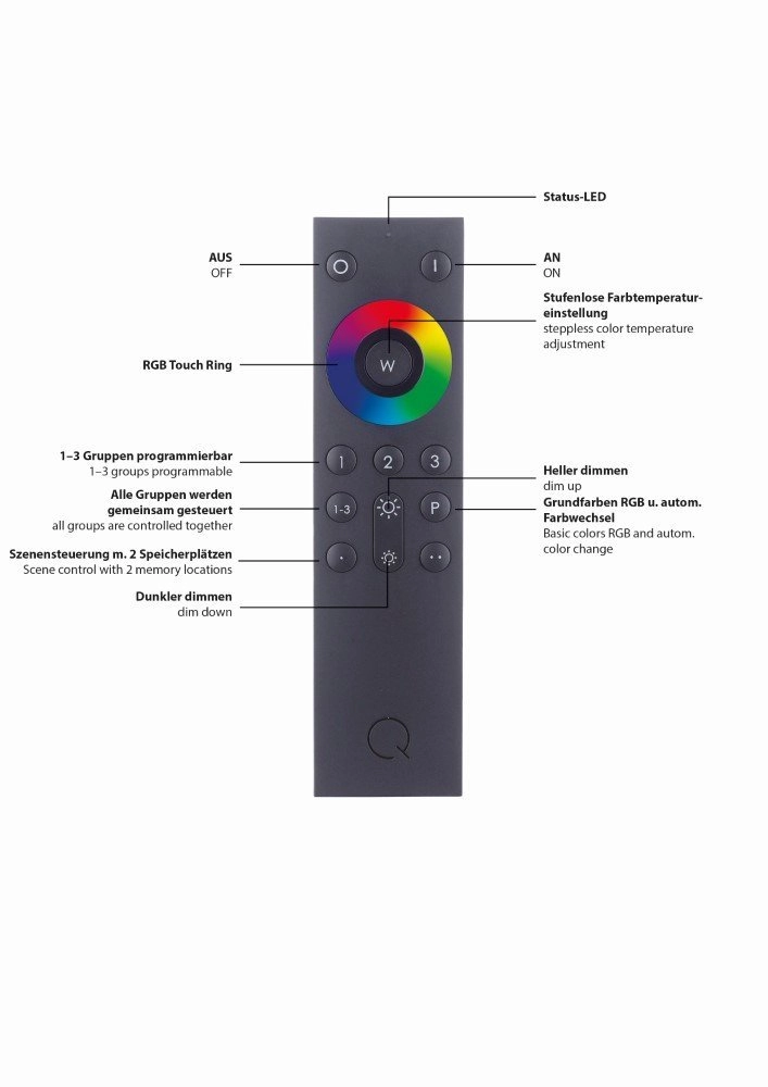 Smart wandspot Q-Mia Paul Neuhaus 4012248333341