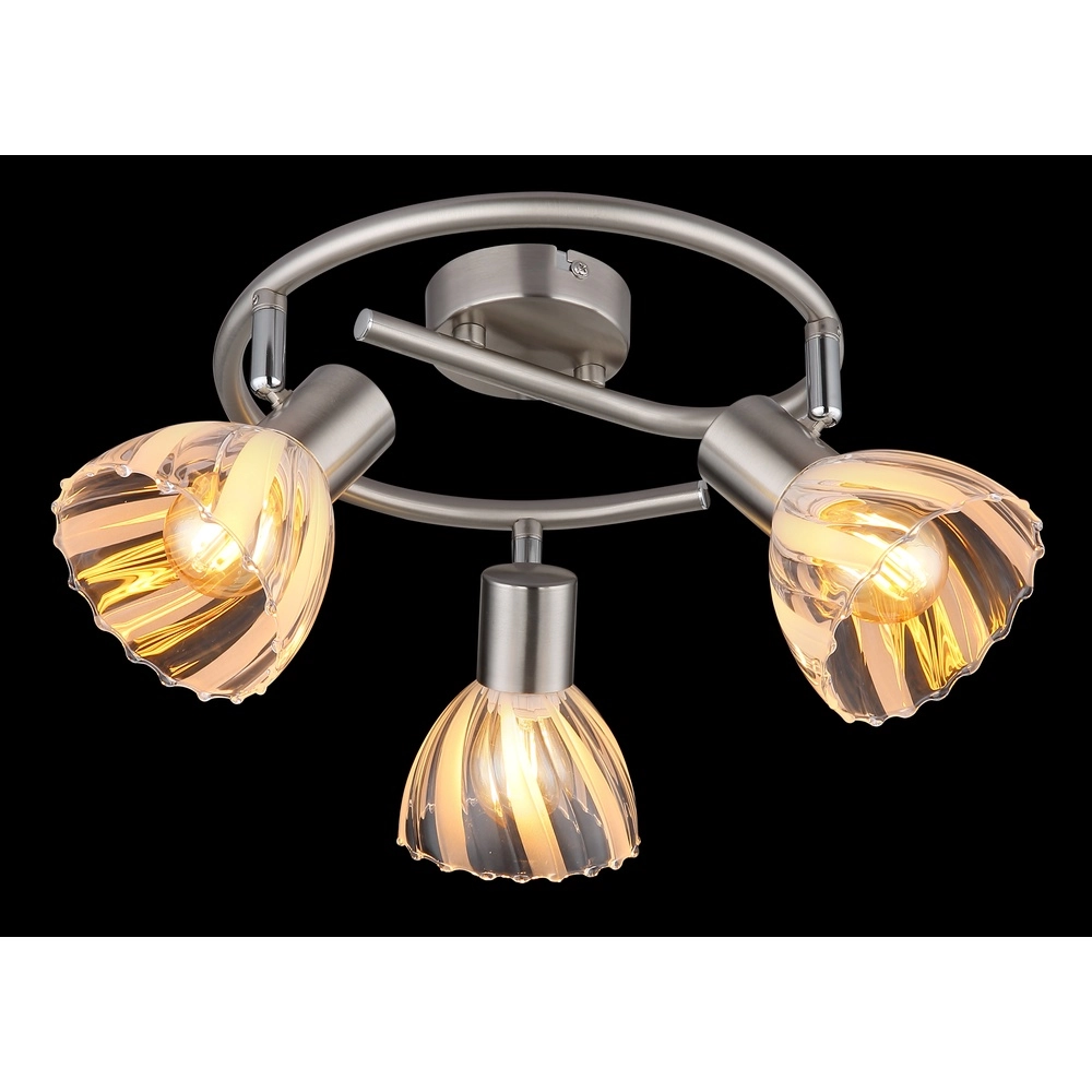 Plafondlamp 3-lichts Zachery nikkel Globo 9007371533480