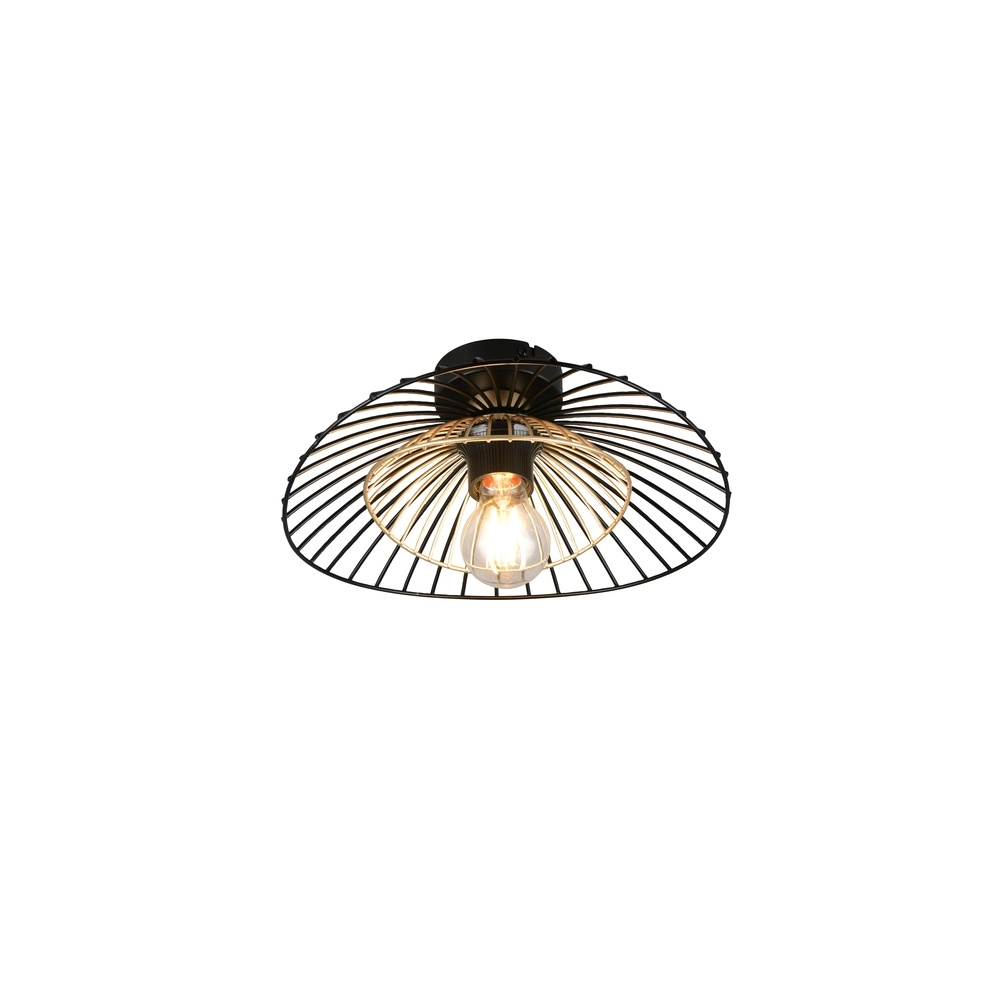 Plafondlamp Lauris Ø 30cm zwart Trio 4017807678116