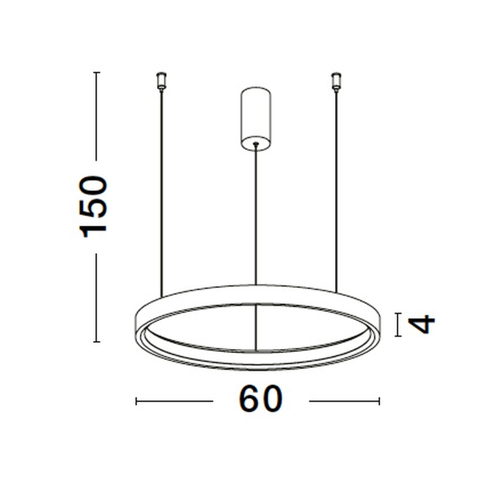 Ronde hanglamp Perrine wit Ø 60cm Lyora 5212017438423