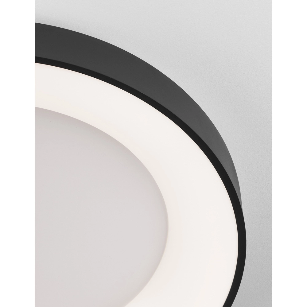 Plafondlamp Rando Thin zwart Ø 60cm Lyora 5212017420107