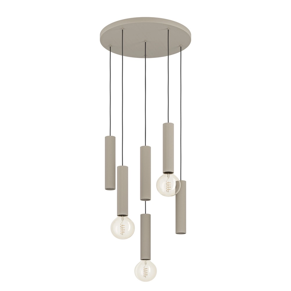 Design hanglamp Fariolo zand bruin 6-lichts Ø 48cm Eglo 9008606391653