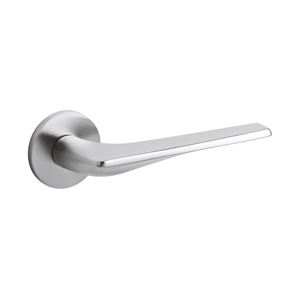 Design deurklink Twist mat chroom
