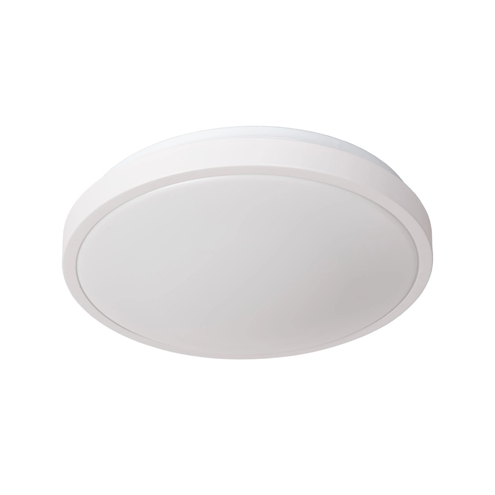 Witte plafonniere Dasher Ø 34,8cm IP44 voor badkamer