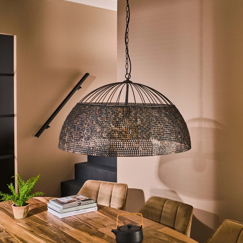 Schubbenlook hanglamp XXL Armor Ø 80cm Lyora 8716803512917