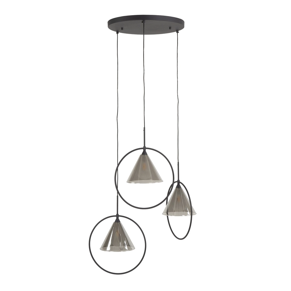 3 lichts hanglamp Conic voor ronde tafel Lyora 8716803512016