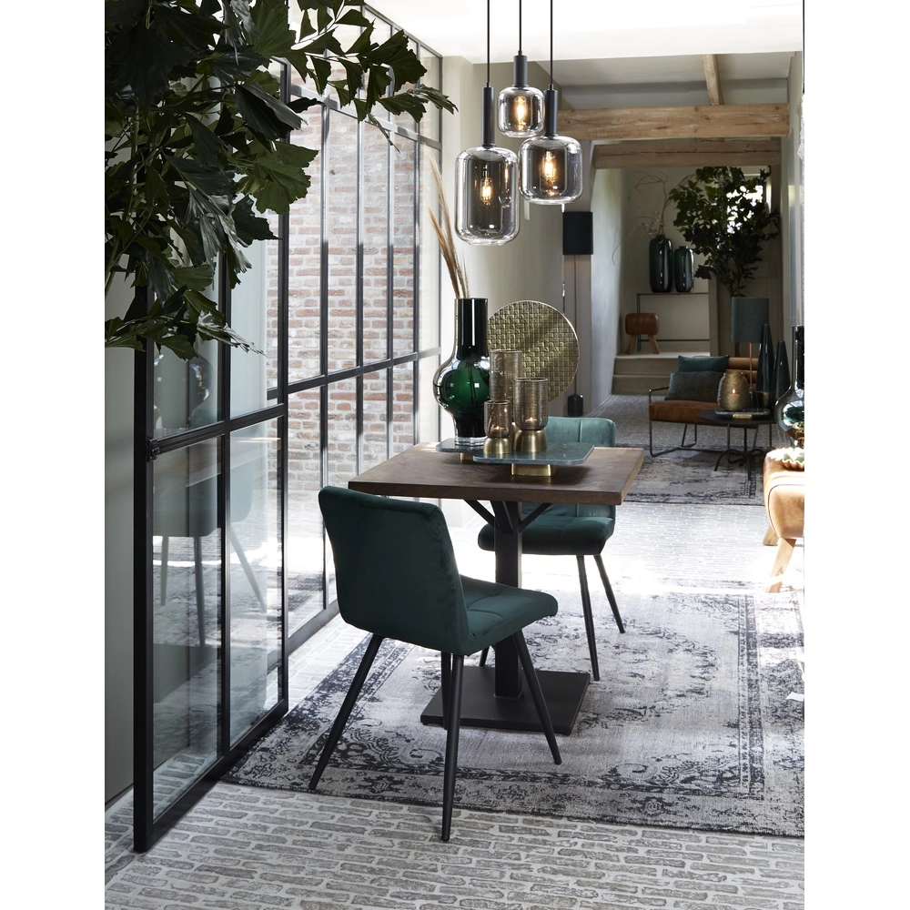 Smoke glazen hanglamp Lekar Ø 22cm - 1x E27 Light & Living 8717807636678