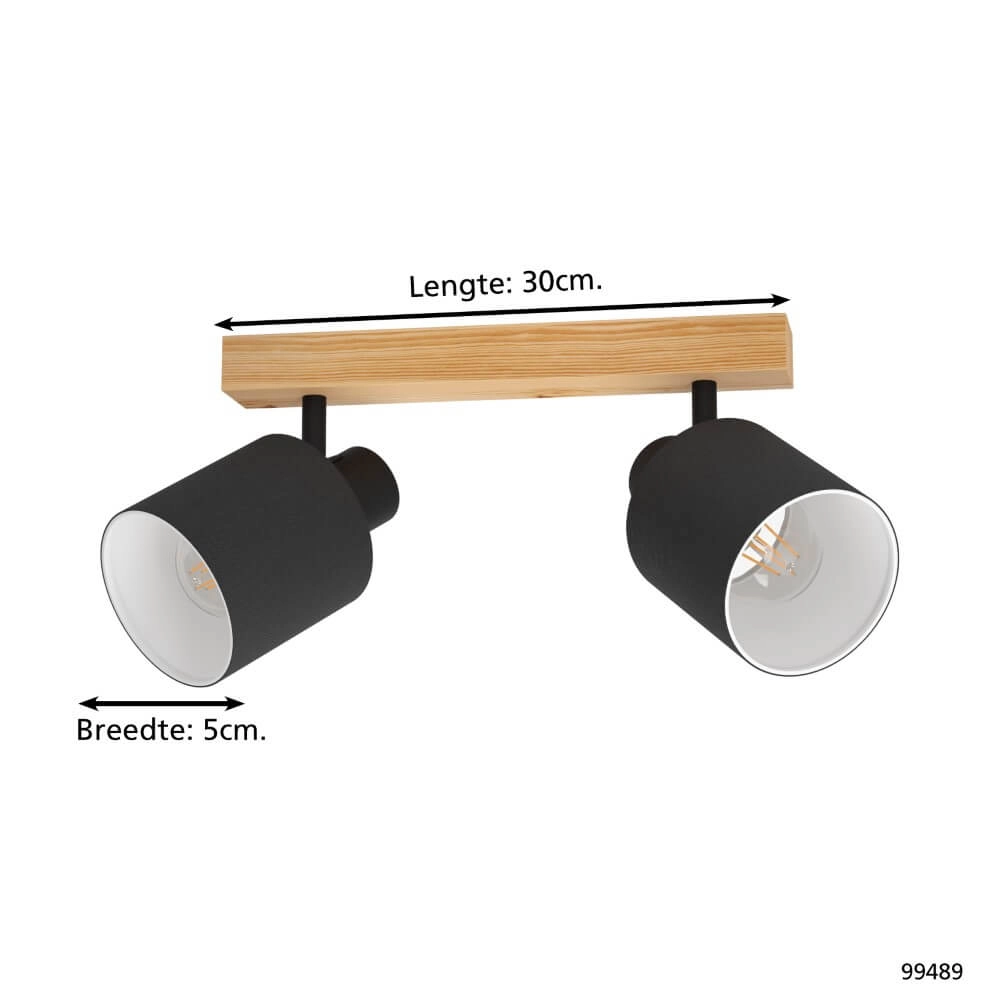 2-lichts plafondlamp Batallas Eglo 9002759994891