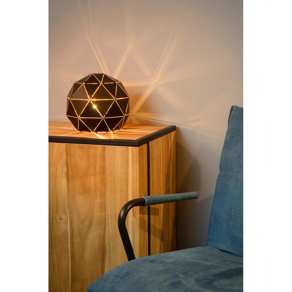 Moderne tafellamp Otona zwart Lucide 5411212210807