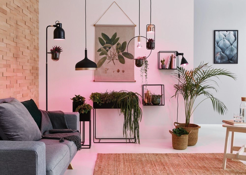 Roodkoperen hanglamp Neordic Fanja Plants Paulmann 4000870797495