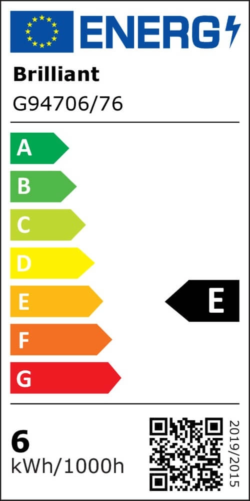 Tafellamp Chaumont rond zwart Brilliant 4004353414985