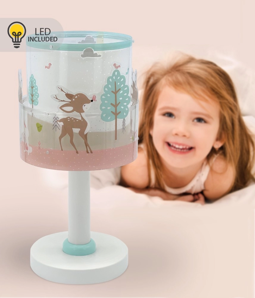 Kinderkamer tafellamp Loving Deer wit Dalber 8420406002323