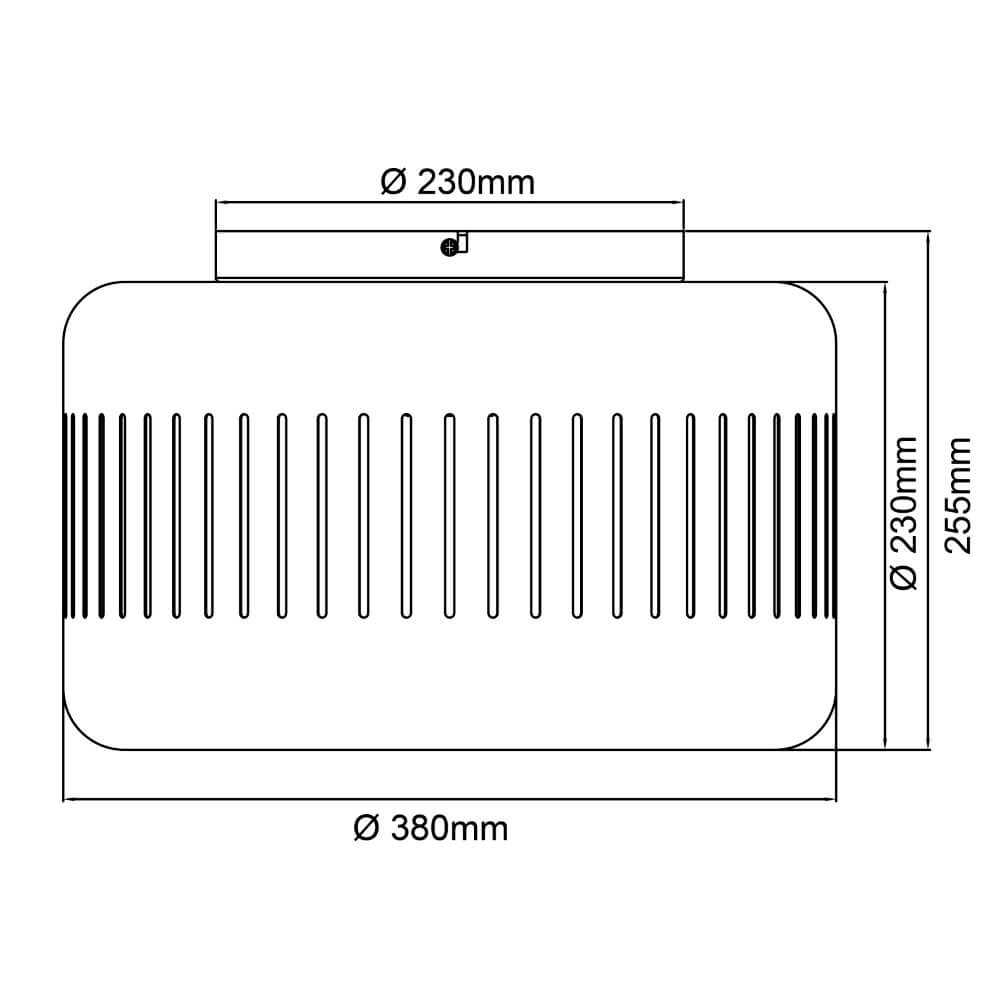Zwarte plafondlamp Tyas Ø 38cm Brilliant 4004353411502