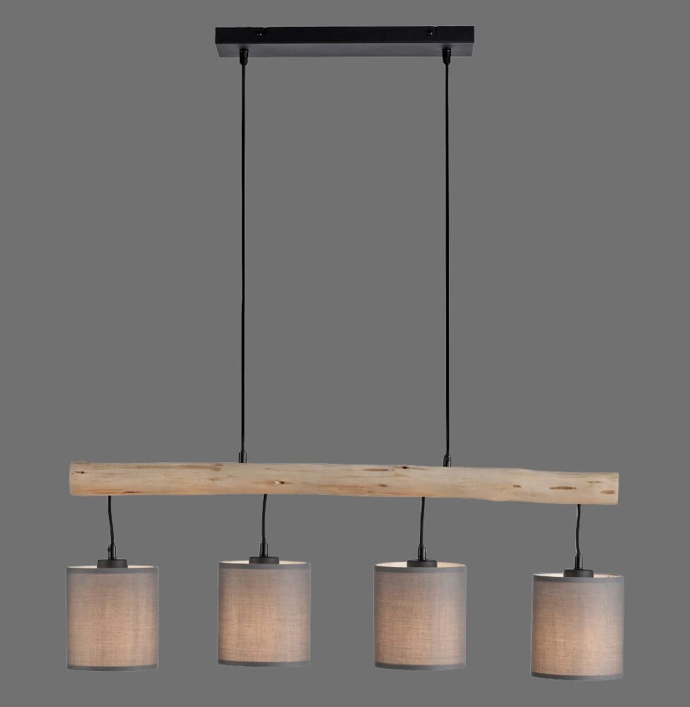 Landelijke hanglamp Green Tribu taupe Just Light 4043689995171