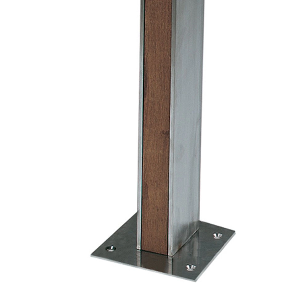 Tuinspot Q-Bic Teak 1 60cm hout-RVS Royal Botania