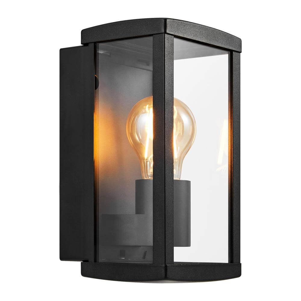 Strakke design wandlamp Luchy zwart