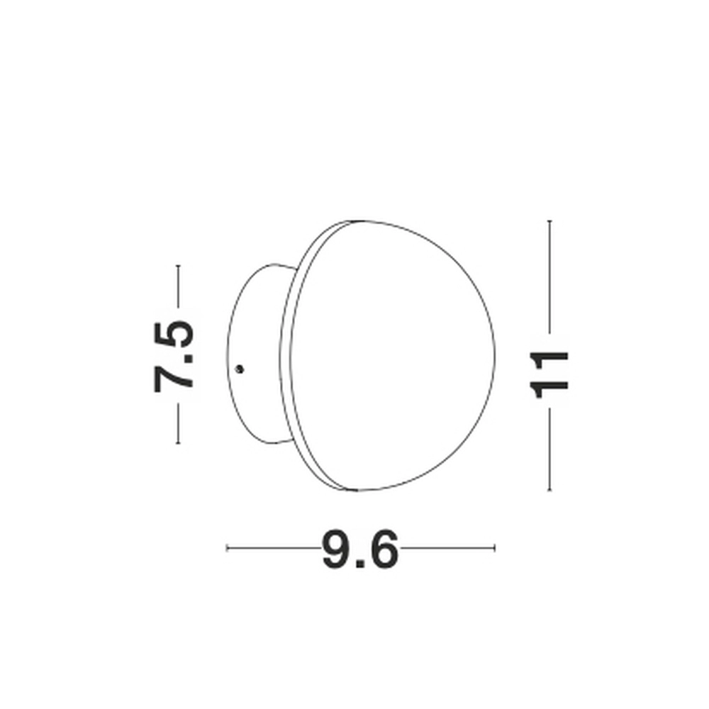 Design wandlamp Netune grijs Lyora 5212017428509