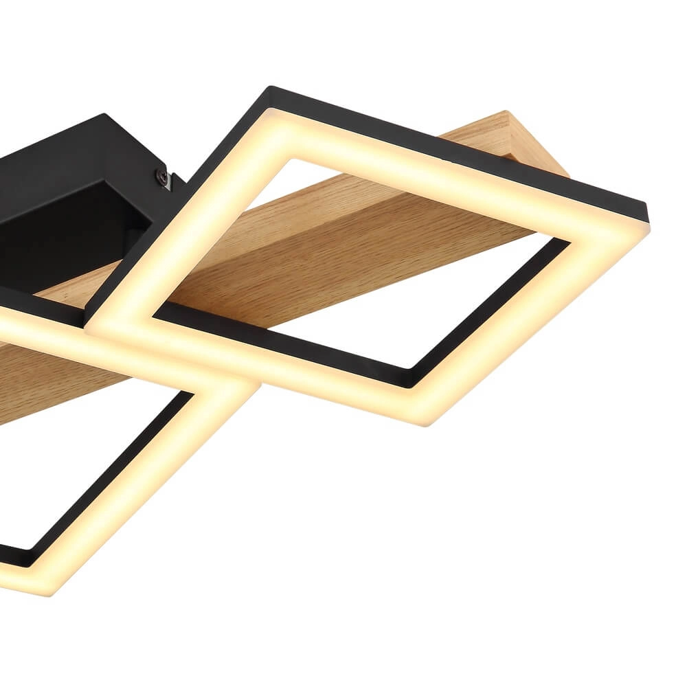 Moderne plafondlamp Dustin zwart 66cm Globo 9007371448104