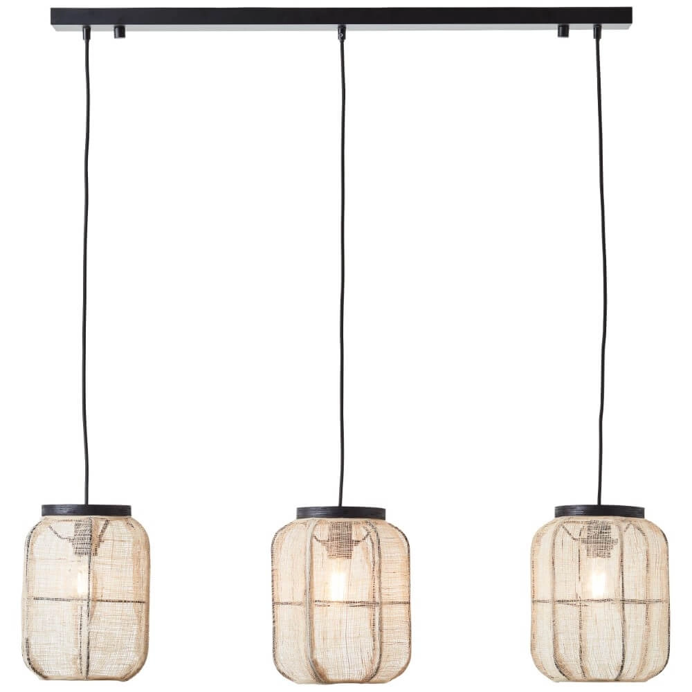 3-lichts hanglamp Tanah 3-lichts hanglamp Tanah