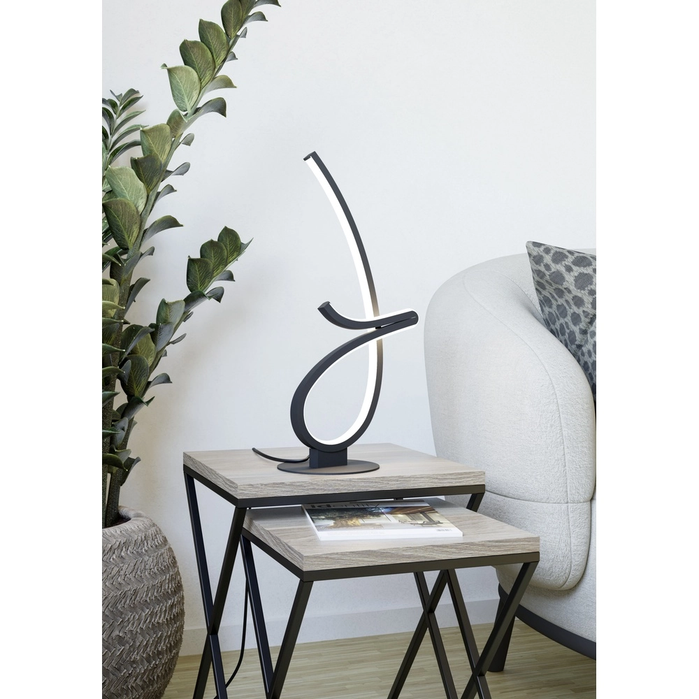Designvolle led tafellamp Cardoncito zwart Eglo 9008606368143