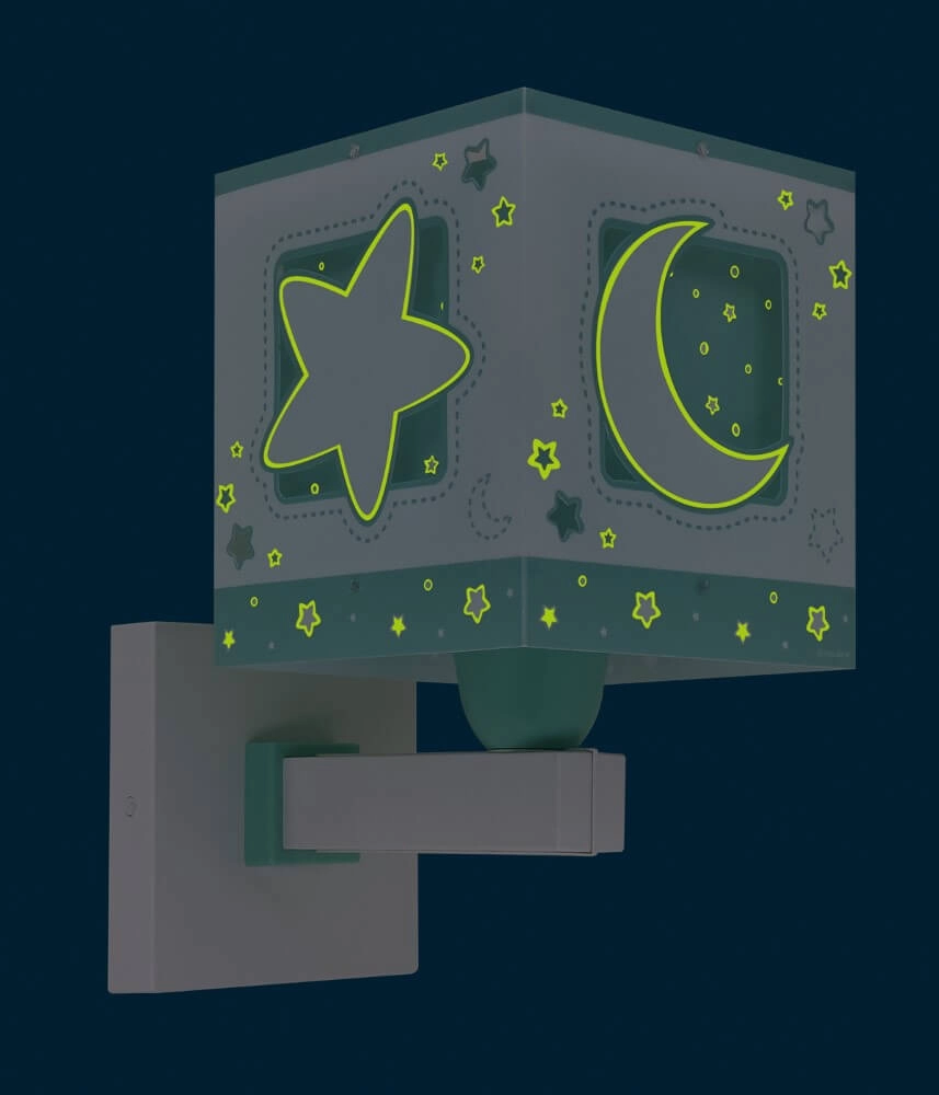 Groene wandlamp Moonlight voor kinderkamer Dalber 8420406001913