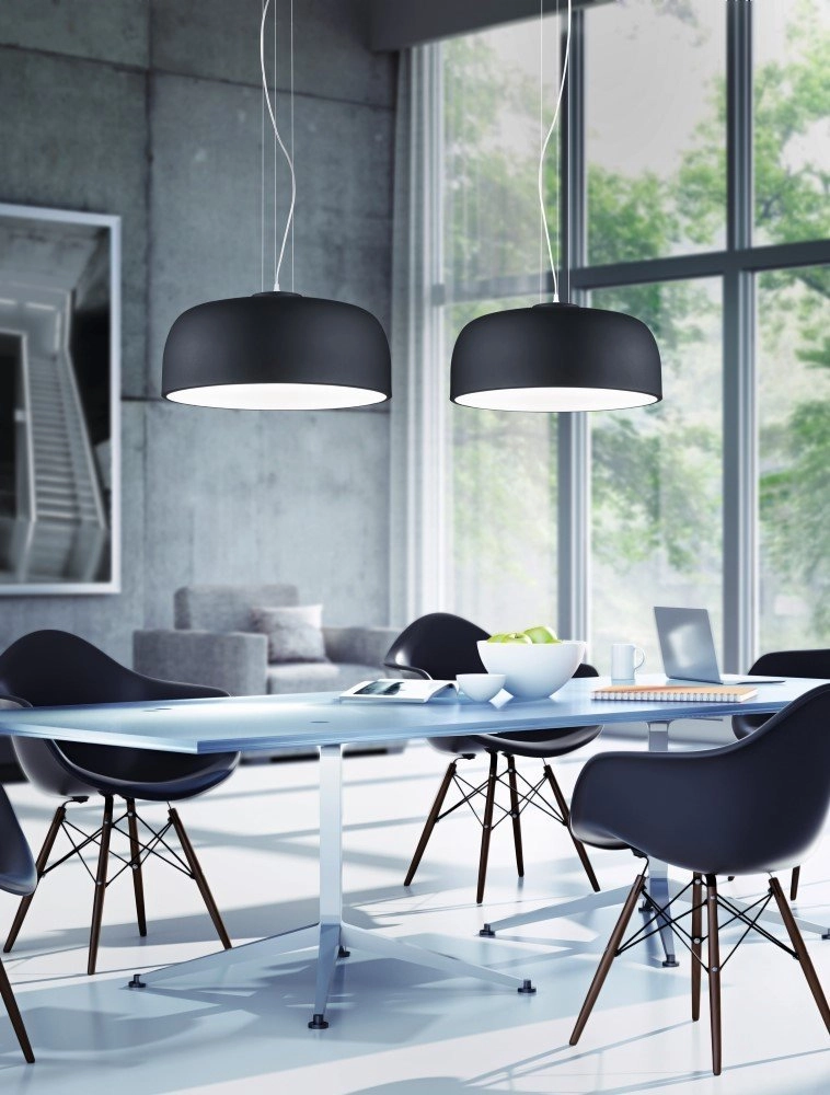 Kantoor hanglamp Baron 52cm zwart Trio 4017807387698