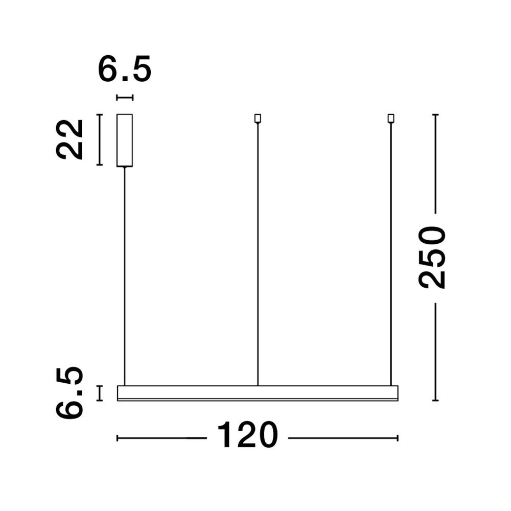 Hanglamp Motif wit Ø 120cm 3000K Lyora 5212017439253