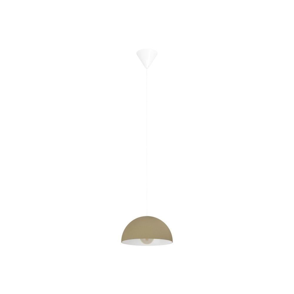 Design hanglamp Gaetano 2 zand bruin met wit Ø 30cm Eglo 9008606391615