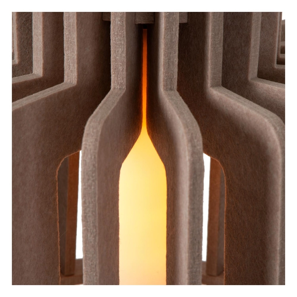 Design hanglamp Rollo 40cm zand bruin Lucide 5411212452849